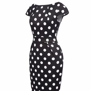 Retro-style polka dot dress
